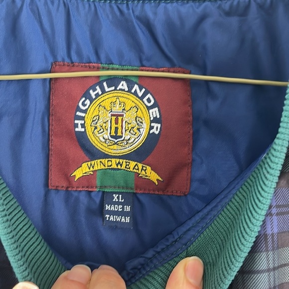 Highlander Windwear Men's Plaid Golf Pullover - Picture 6 of 11